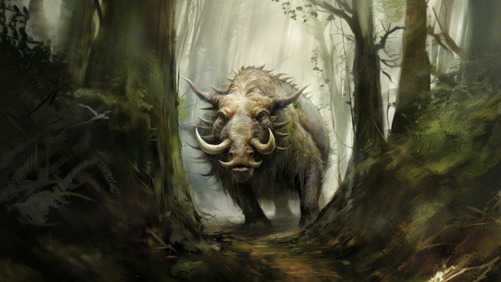 Scroafa Le scrofa : cochon sauvage de l'Ecrin - La Guerre de l'Ambre